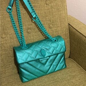 Metallic Teal Kurt Geiger Drench Kensington